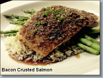 Bacon Crusted Salmon