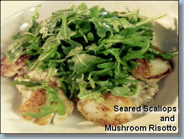  Seared Scallop and Mushroom Risotto